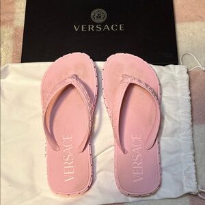 Versace - Pink Greca Sandals